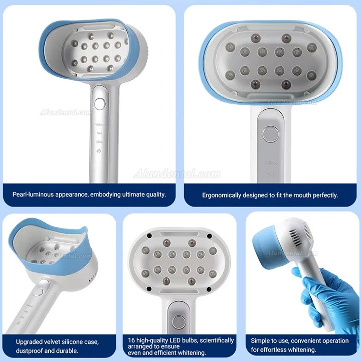 LED Bleaching Accelerator Device Dental Cold Light Lamp (Blue + Yellow + Purple + Red Light)